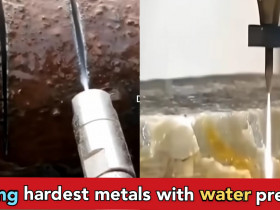Water can become world's sharpest cutter, it can cut stone and iron faster then anything else