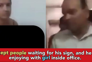 Bihar: officer caught with girl without clothes in Govt office, wine bottles on table