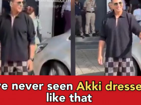Akshay Kumar seen wearing girls clothes, users have fun on Twitter