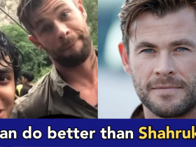 Thor's actor Chris Hemsworth tries acting like Shahrukh Khan, video goes viral
