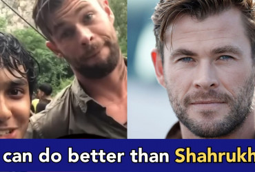 Thor's actor Chris Hemsworth tries acting like Shahrukh Khan, video goes viral