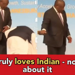 Prime Minister Modi seen picking up Indian flag lying on ground