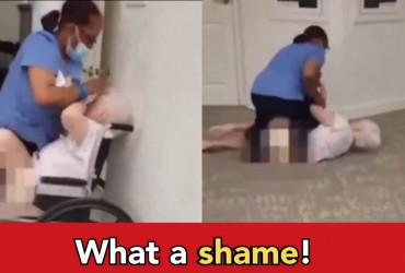 Cruel video: 89 year old being thrashed, thrown out of her wheel chair 