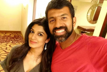 World No.1 Men’s Tennis Doubles player Rohan Bopanna reacts after a fan calls her wife the “Most Beautiful Woman”