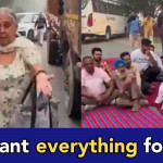 Punjab: woman fed up with farmers protesting and blocking public roads