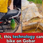 Desi Jugad: Man turns Hero Splendor into Gobar Gas bike, he runs it on Gobar