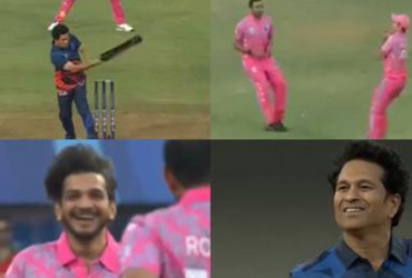 Stage comedian gets rid of Sachin Tendulkar in a celebrity T10 game, video goes viral