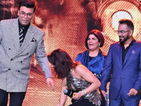 Samantha tries to touch Karan Johar's feet at event; his reaction goes viral