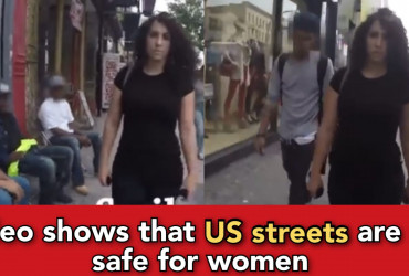 Woman walks on US streets and gets sexually by hundred people