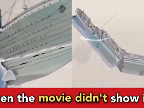 3D animation video shows how Titanic ship submerged after an iceberg hit