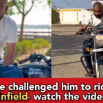 Viral video: man without hands and leg rides Bullet, this is very inspiring