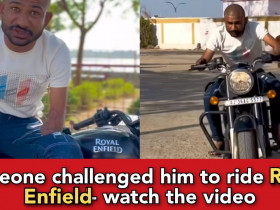 Viral video: man without hands and leg rides Bullet, this is very inspiring