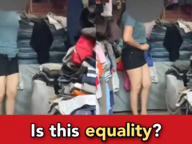 Indian feminist girl changes clothes in open shop, citizens slam her for being shameless