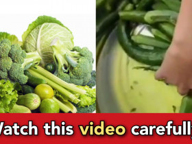 Man shows green vegetables in market are toxic, they can give you instant cancer